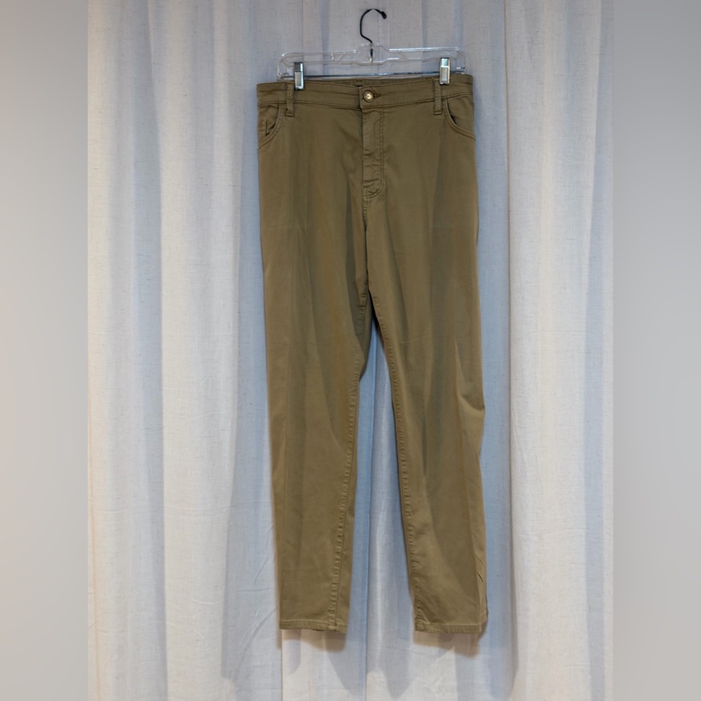 Mavi Khaki Slim Cotton Blend Pants